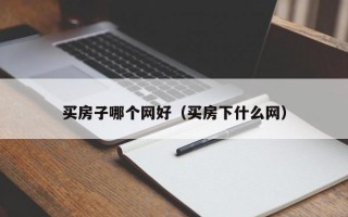 买房子哪个网好（买房下什么网）